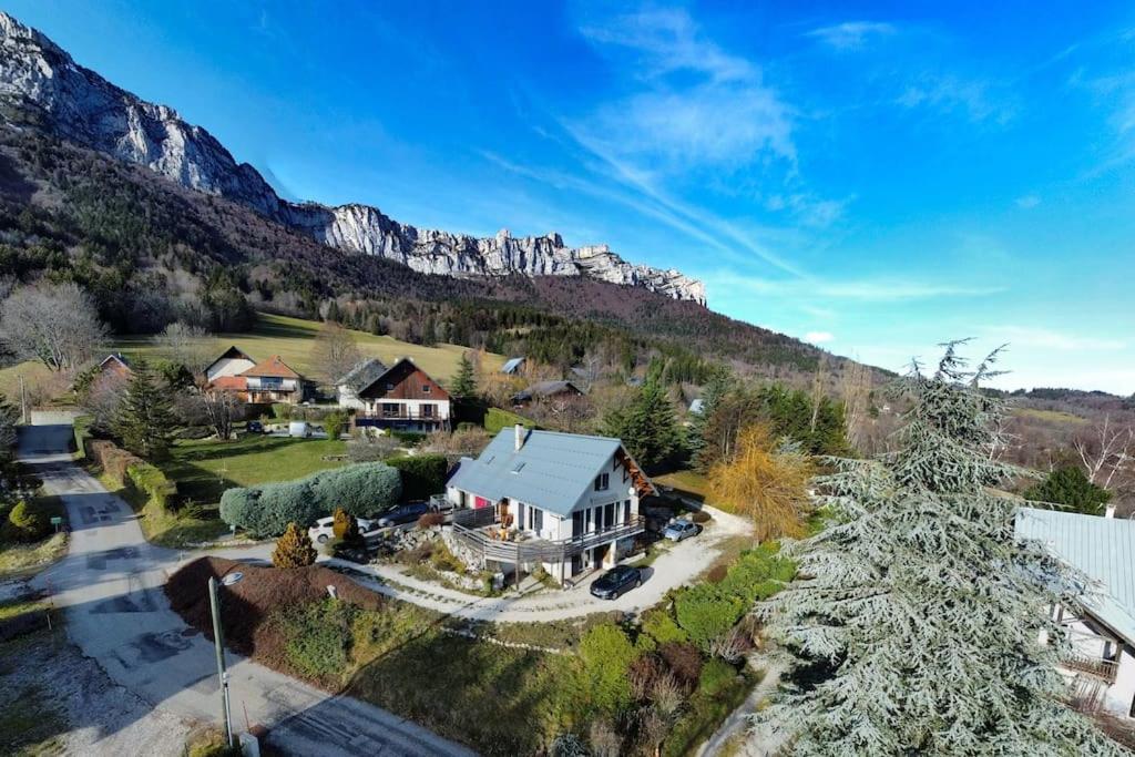 Maison Familiale En Montagne Avec Vue Merveilleuse Sur Le Massif De Belledonne Saint-Bernard  Exteriér fotografie