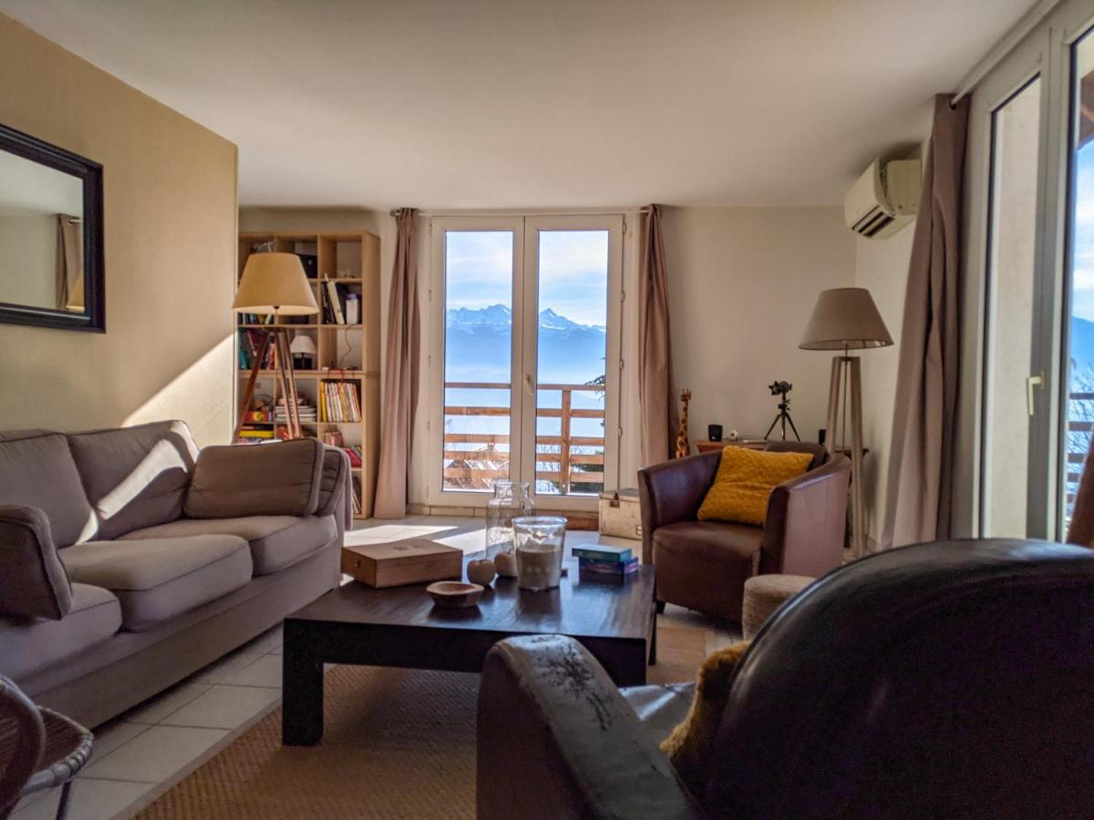 Maison Familiale En Montagne Avec Vue Merveilleuse Sur Le Massif De Belledonne Saint-Bernard  Exteriér fotografie